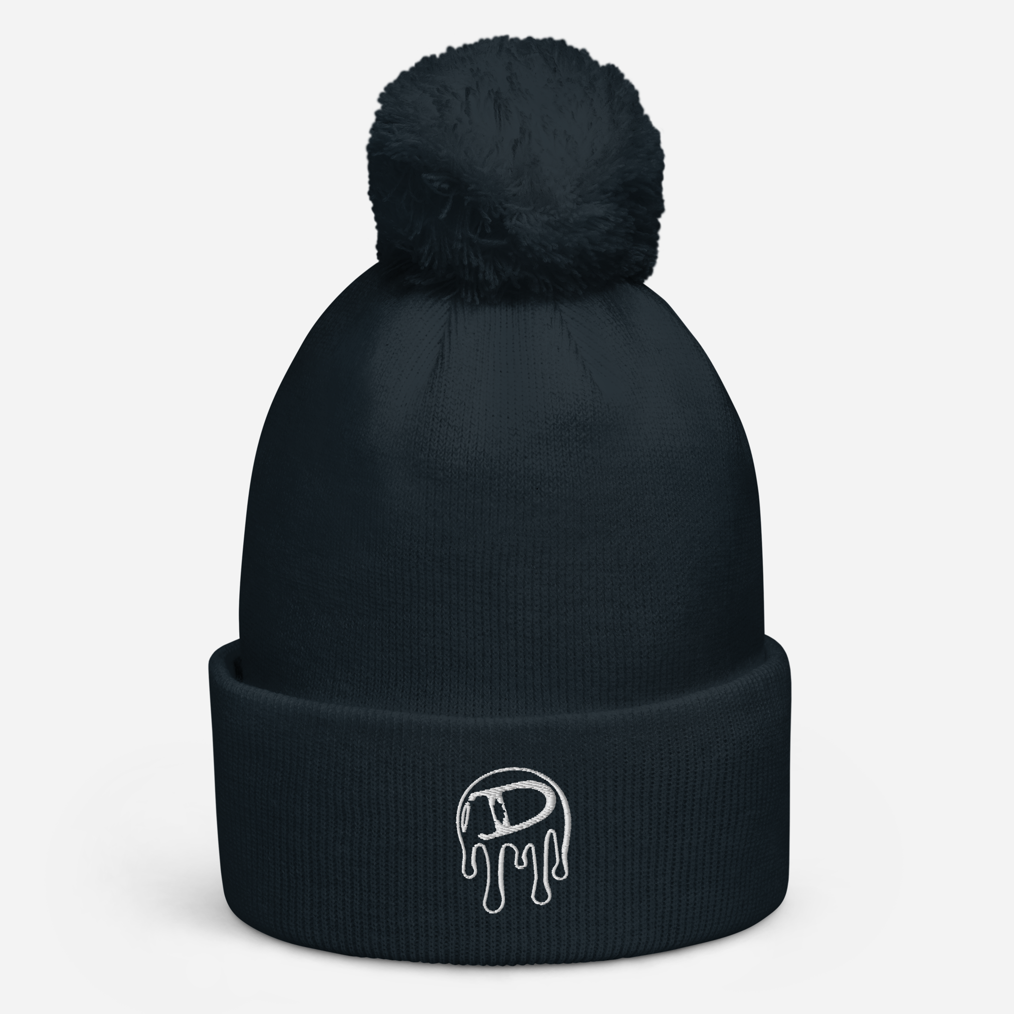 D Blob Pom pom beanie  (White)