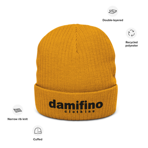 Dam D-1 Ribbed knit beanie