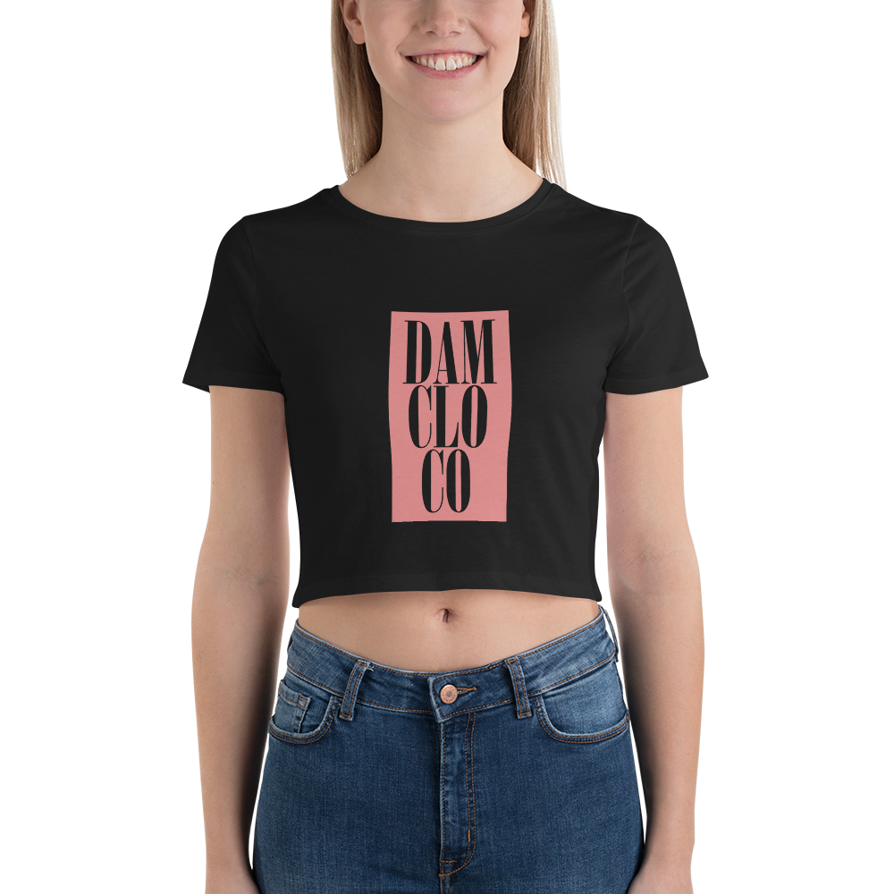 Dam Clo Co  Rose inverse Women’s Crop Tee