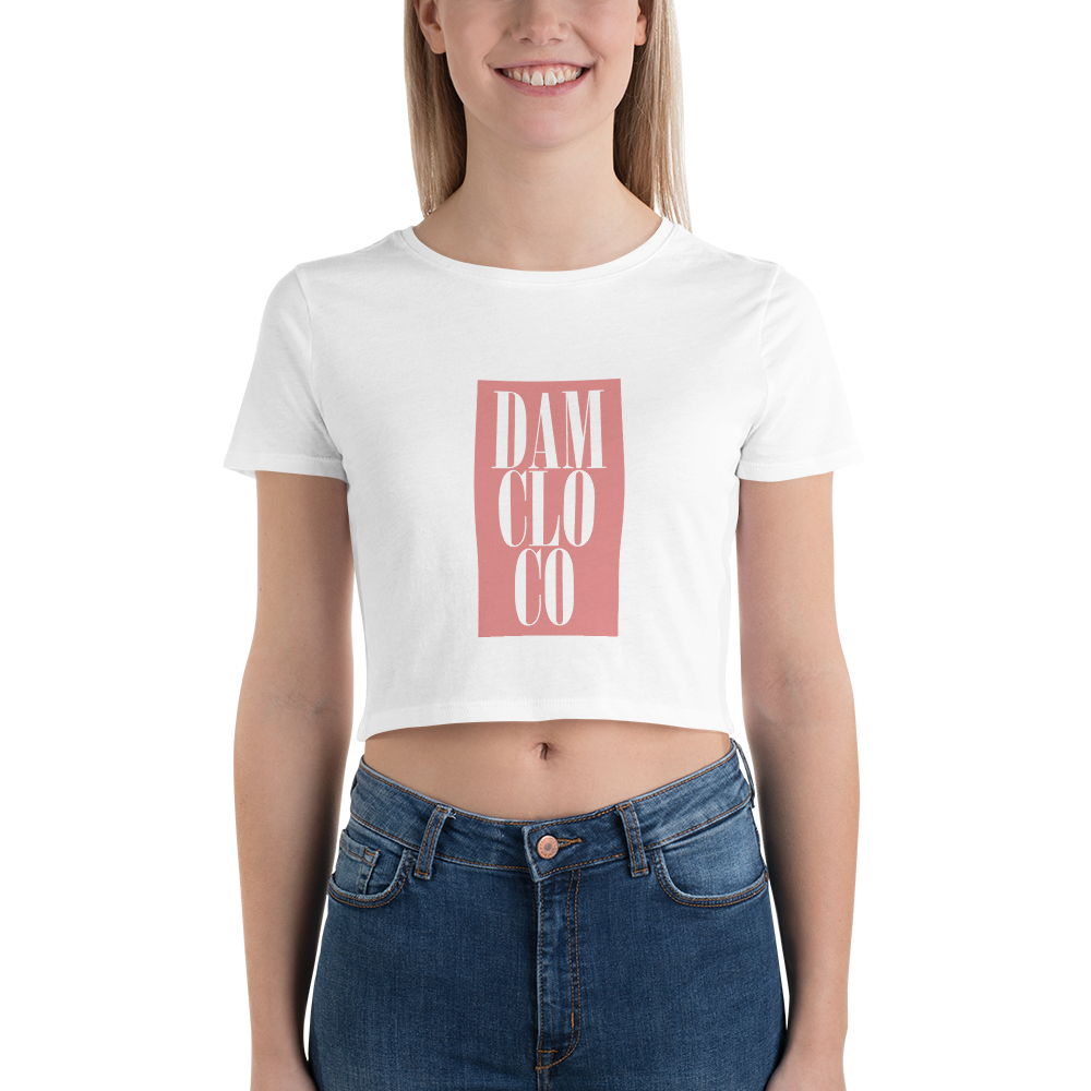 Dam Clo Co  Rose inverse Women’s Crop Tee