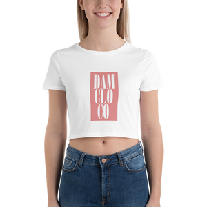 Dam Clo Co  Rose inverse Women’s Crop Tee